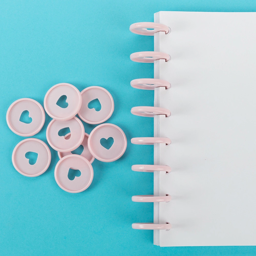 50Pcs Binder Discs Notebook Binding Discs Planners Binding Discs Loose-leaf Binder Discs