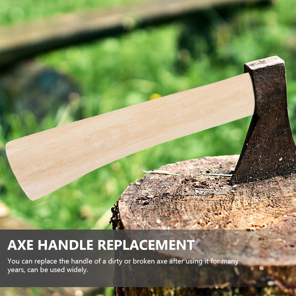 1 Set of Axe Wooden Handle Replacement Handle for Axe Portable Handle for Axe Fitting for Axe