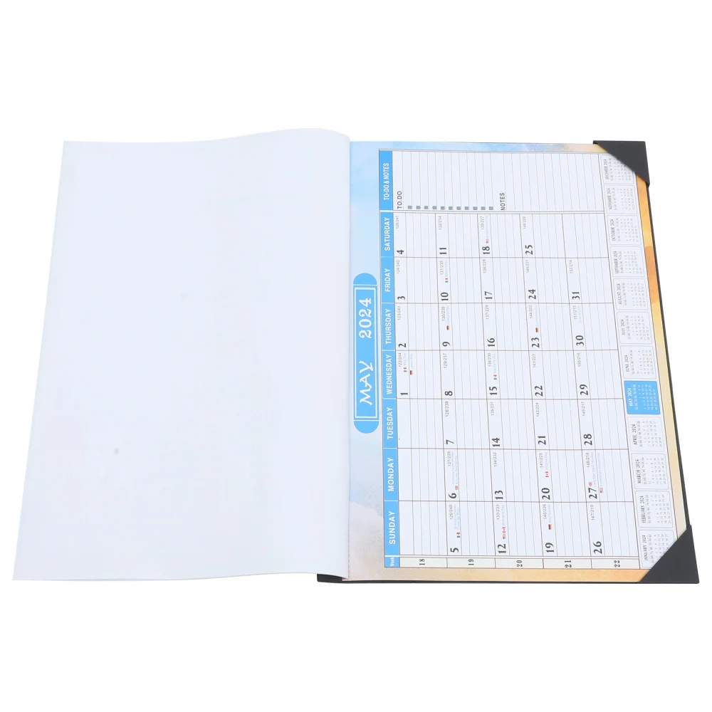 Household Calendar Office Hanging Calendar English Monthly Calendar Office Supply