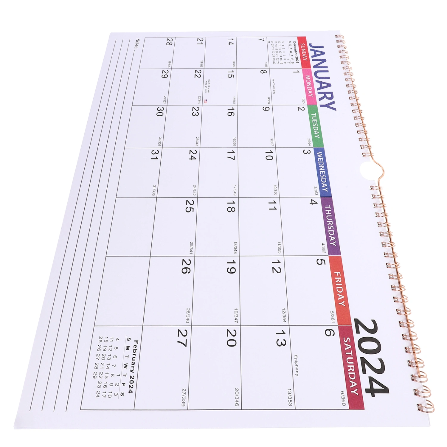 Convenient Coil Calendar Wall Calendar for Office Household Schedule Planning Calendar