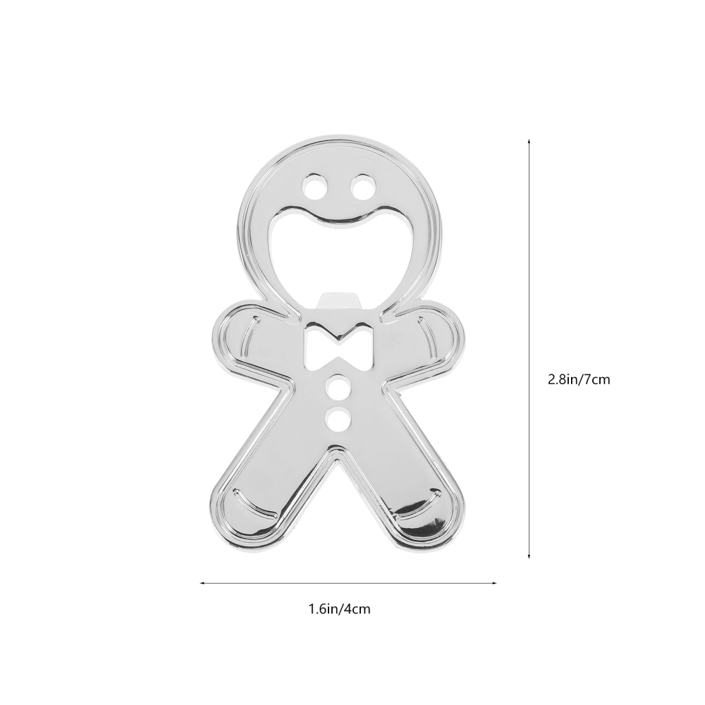 Bottle Opener Gingerbread Man Shape Beer Bottle Opening Tool Holiday Supply