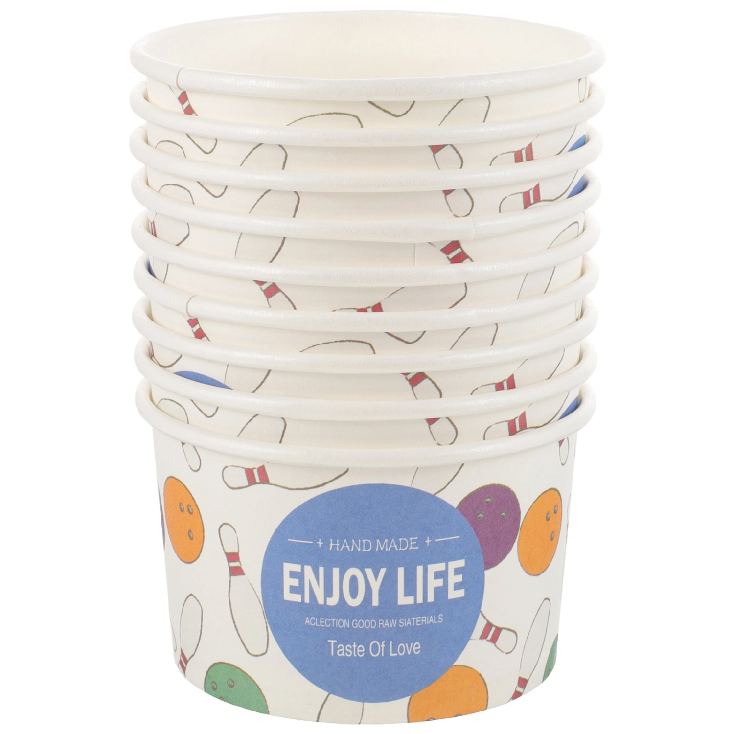 50pcs Party Dessert Paper Cups Party Snacks Cups Pudding Containers Outdoor Camping Supplies