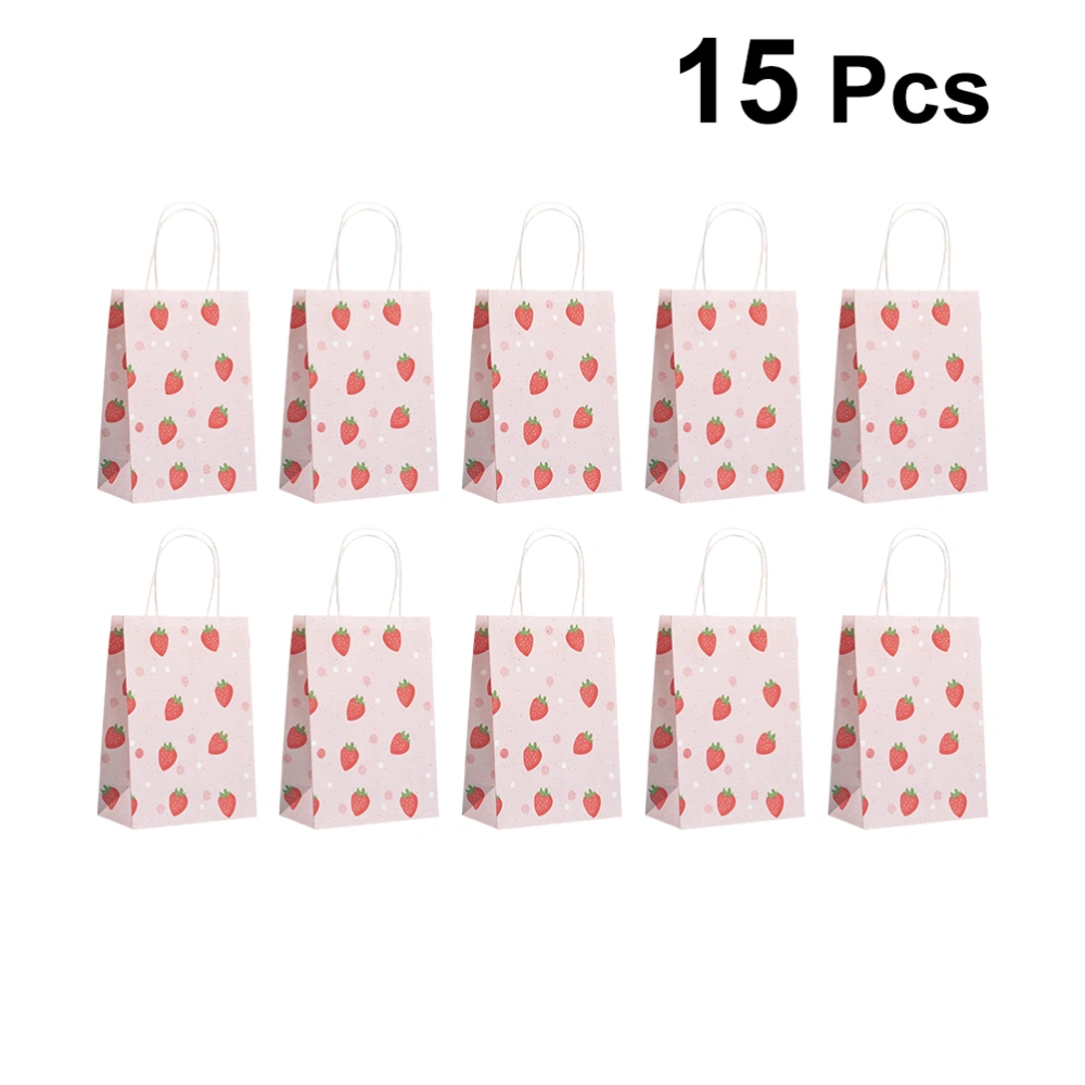 12Pcs Paper Party Bags Gift Sweet Bags Candy Gift Pouch Handheld Present Pouches