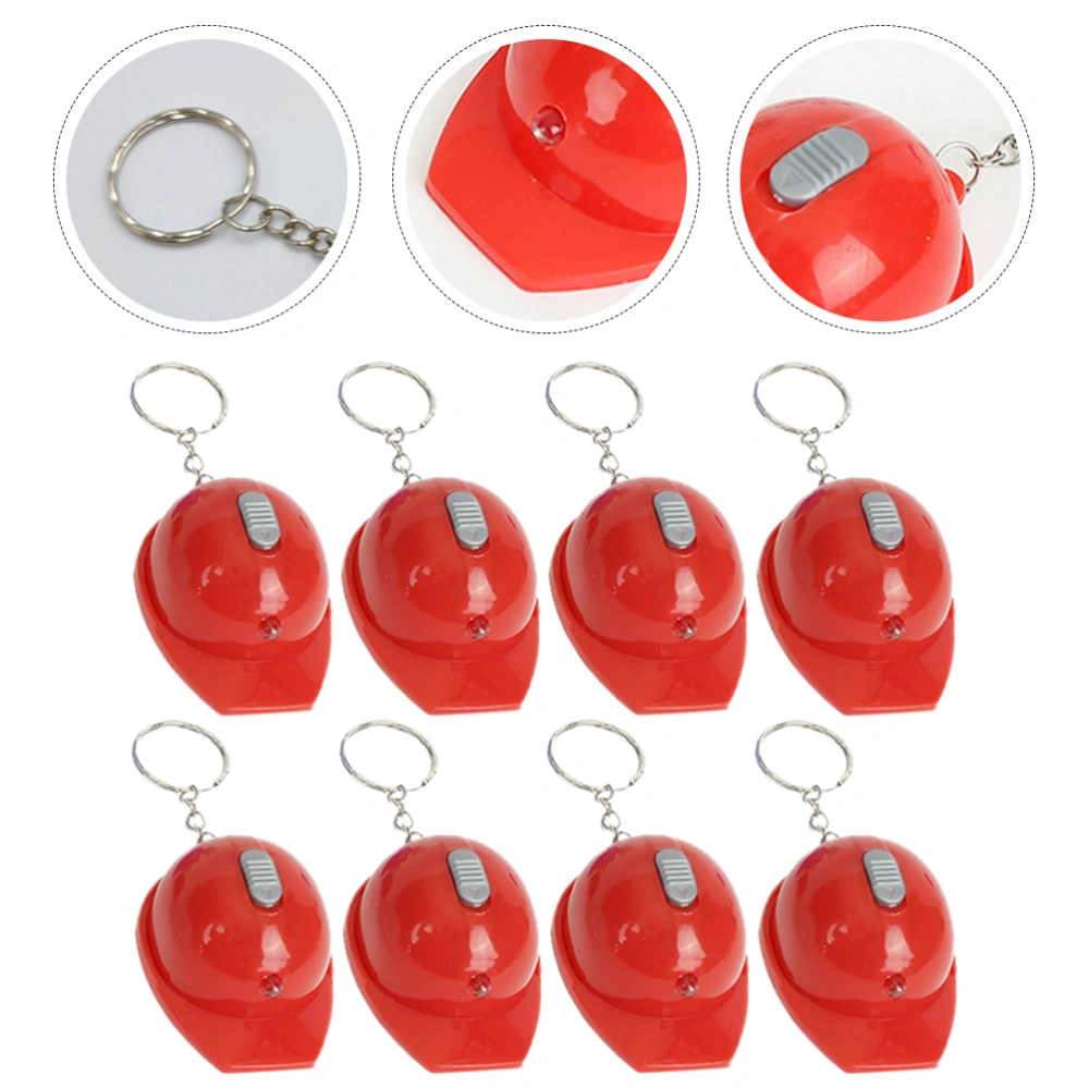 10pcs Construction Party Favors Keychain Mini Flashlight Keychain Pendants