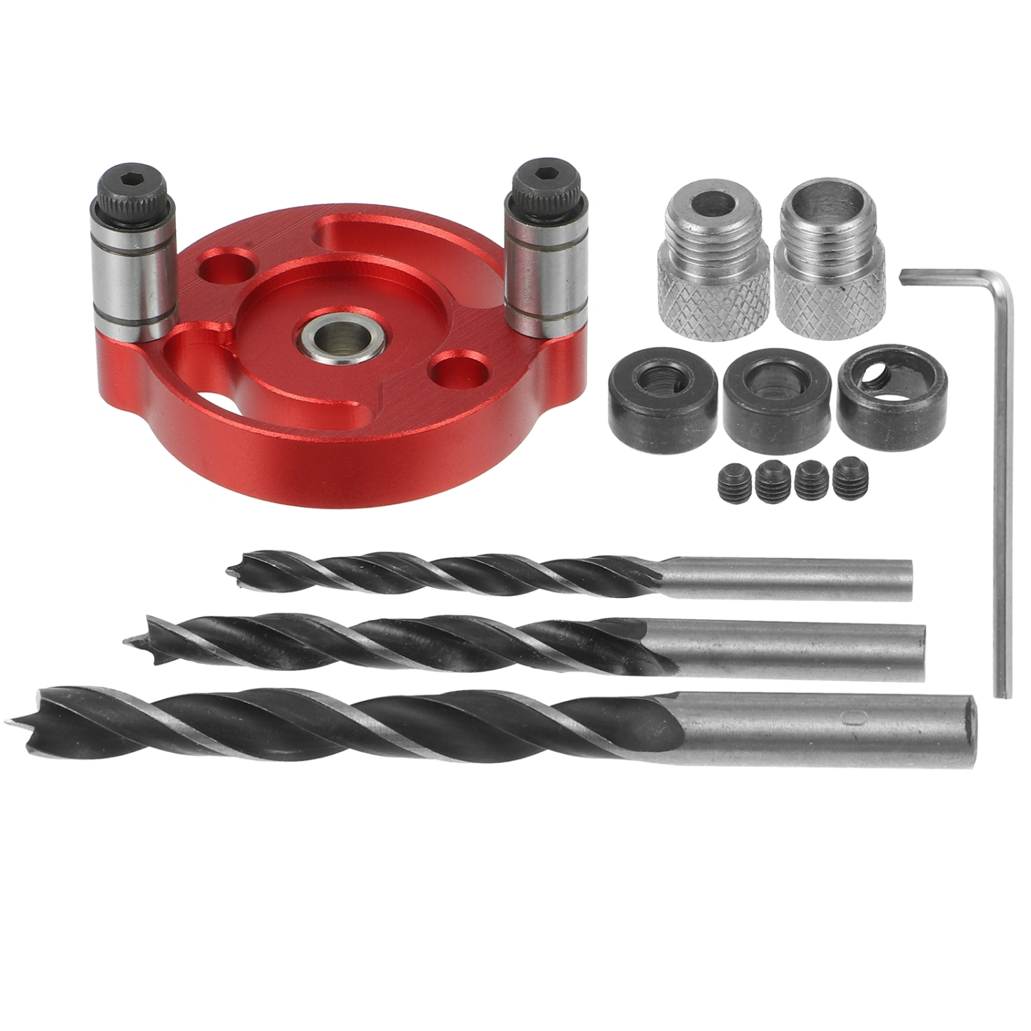 1 Set Pocket Hole Jig Drill Bit Guide Scribe Tool Carpentry Tool And Accessory
