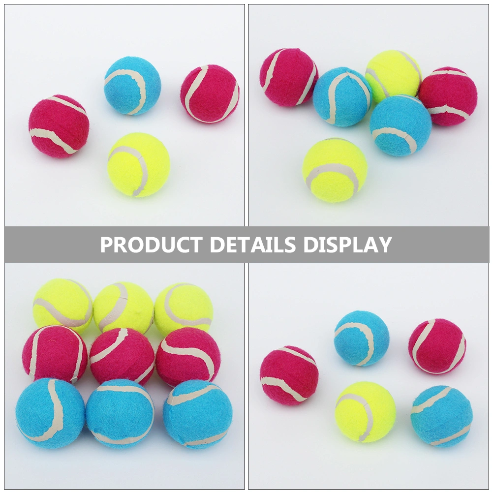 6pcs Dog Throwing Balls Dog Rubber Balls Puppy Balls Toys Dog Training Balls