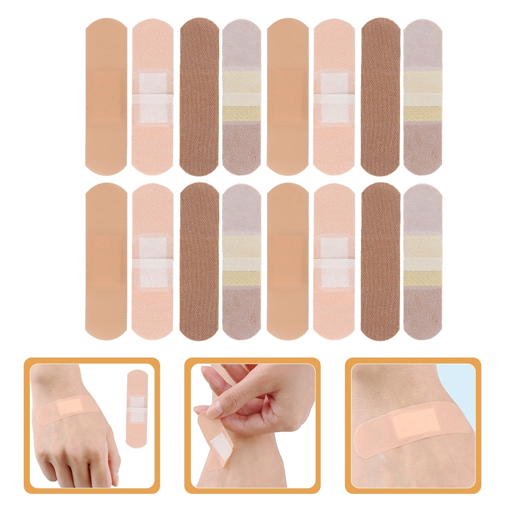 50Pcs Adhesive Bandages Breathable Bandages Wound Bandages First Aid Patches Outdoor Bandages