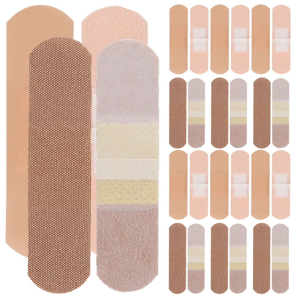 50Pcs Adhesive Bandages Breathable Bandages Wound Bandages First Aid Patches Outdoor Bandages