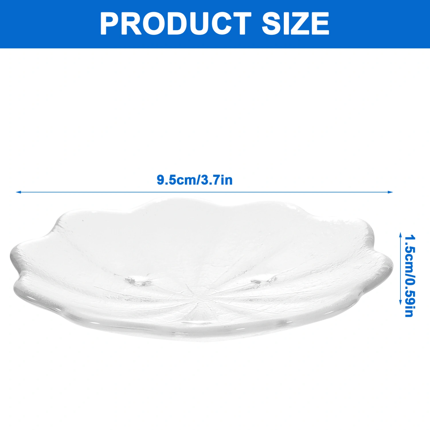 4pcs Glass Tea Saucers Glass Costers Glass Tea Cup Mats Tea Set Saucers Glass Saucers