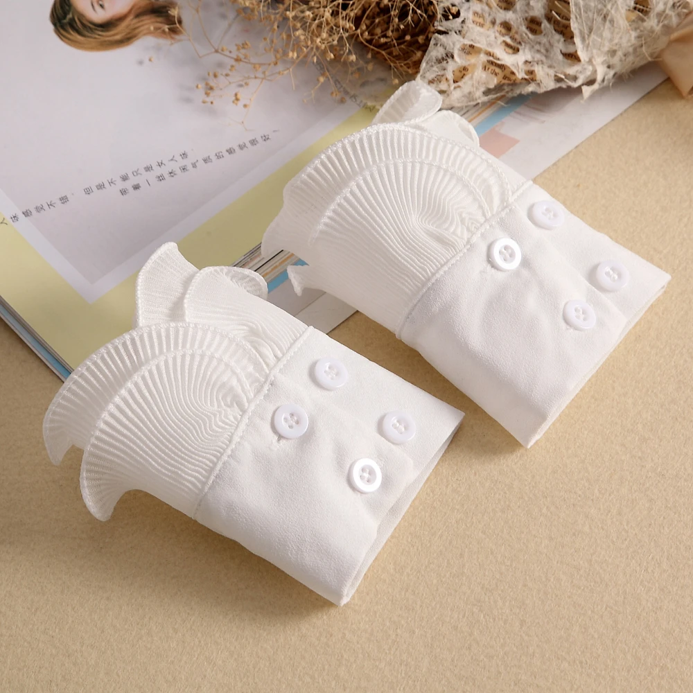 1 Pair Wrist Cuffs Hand Sleeve Wrist Cuff Detachable Hand Cuffs Sleeves Dress Accessories