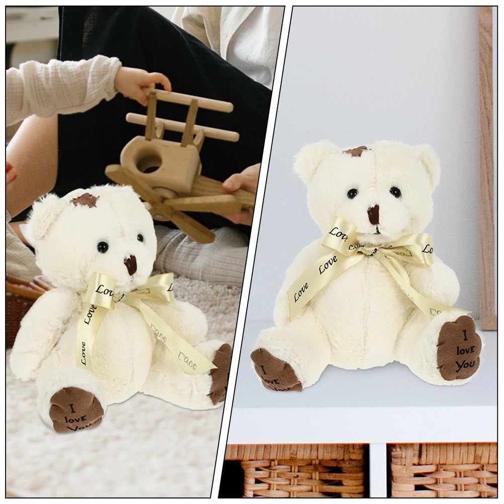 2Pcs Stuffed Plush Bear Dolls Adorable Soft Stuffed Bear Soft Plush Toy Stuffed Animals Doll