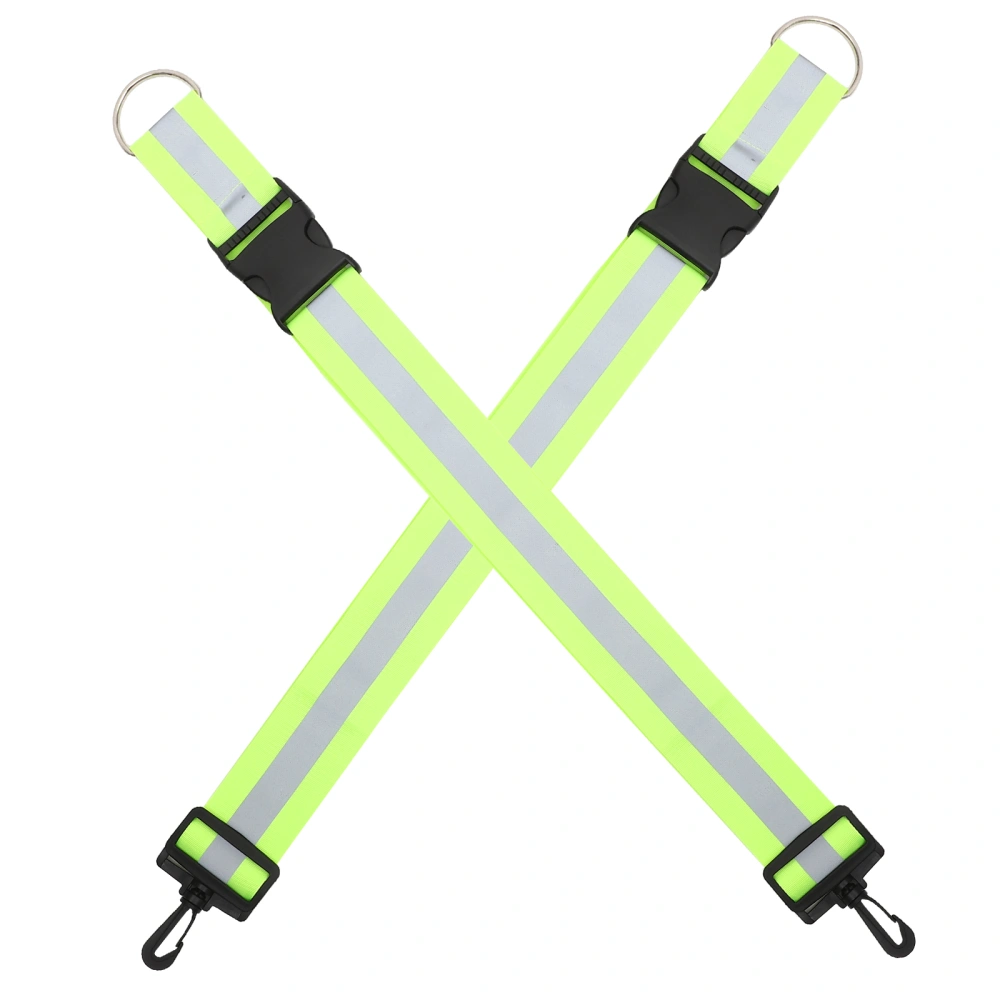 2pcs Reflective Belt Shoulder Strap  Band Night Running Sports Suits Reflective Shoulder Strap