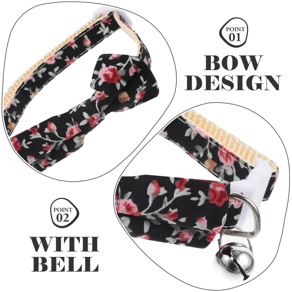 Cute Bow Tie Cat Collar with Bell Adjustable Cat Collar Cute Cat Collar with Bell Dog Collar