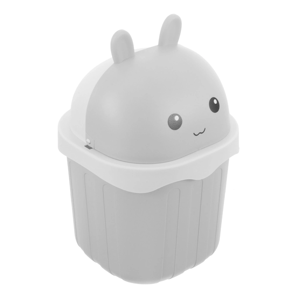 Desktop Mini Waste Bucket Decorative Cartoon Waste Bin Office Desk Wastepaper Holder