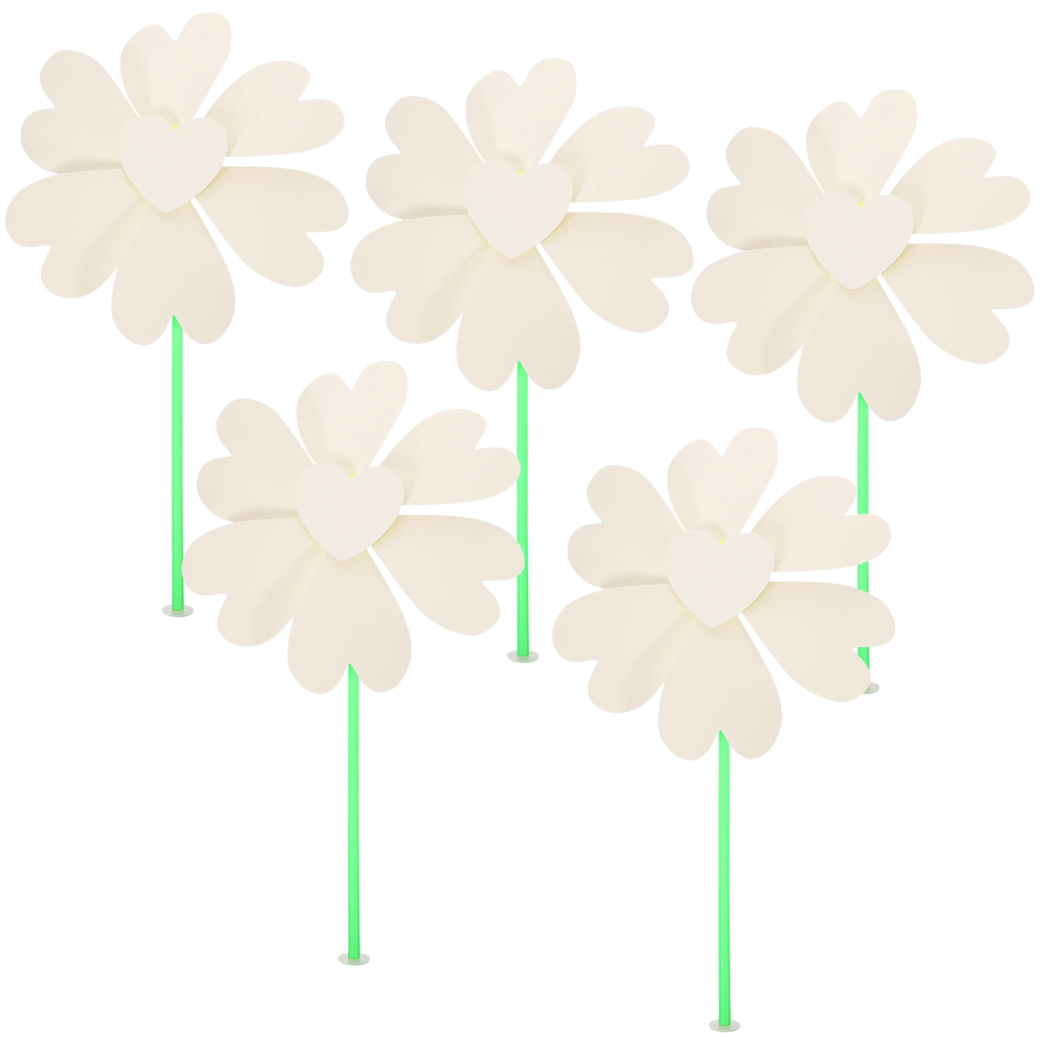 5pcs Blank Paper Pinwheels Diy Drawing Graffiti Pinwheels Paper Pinwheels for Kids