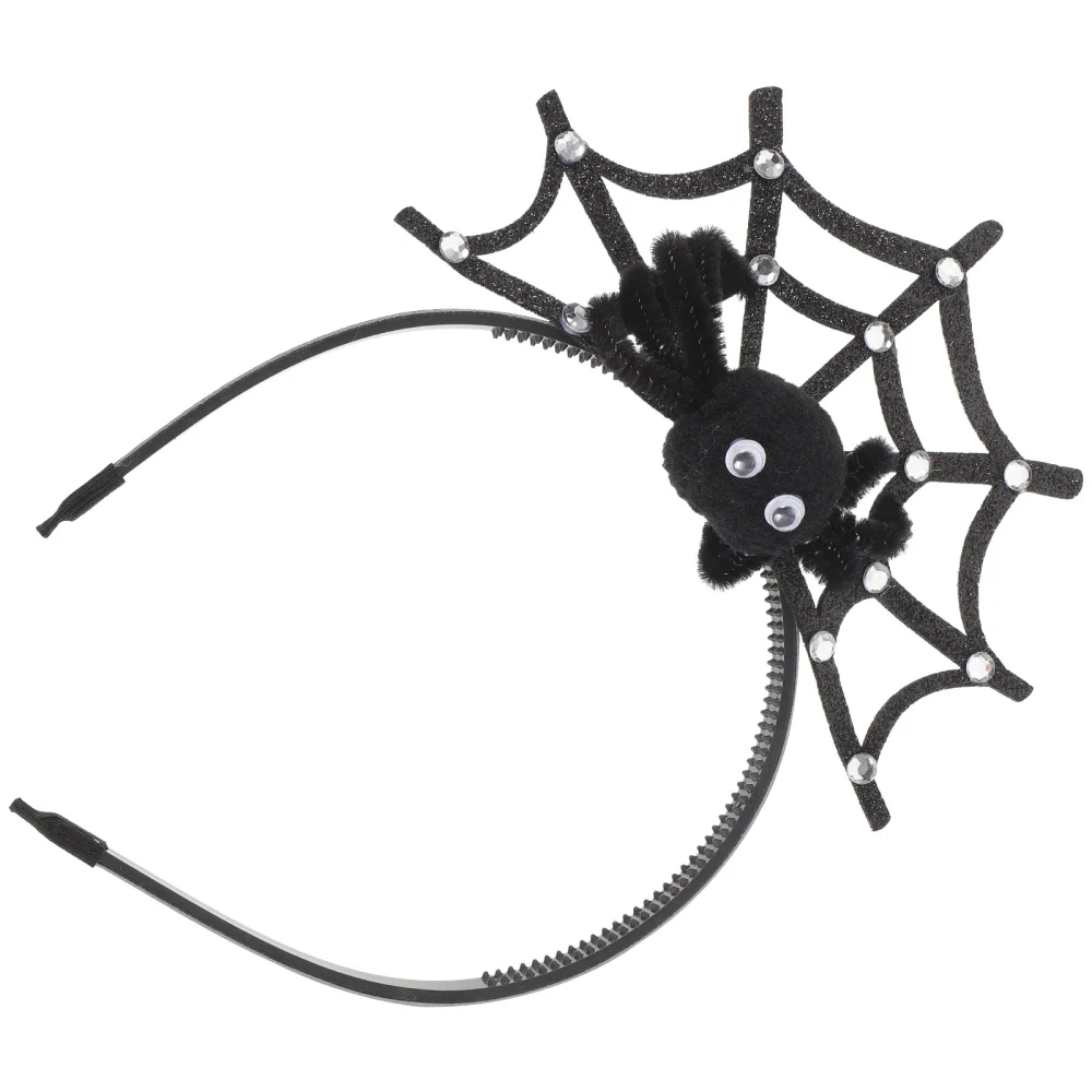 Halloween Headband Spider Web Headband Halloween Headdress Party Hair Decoration