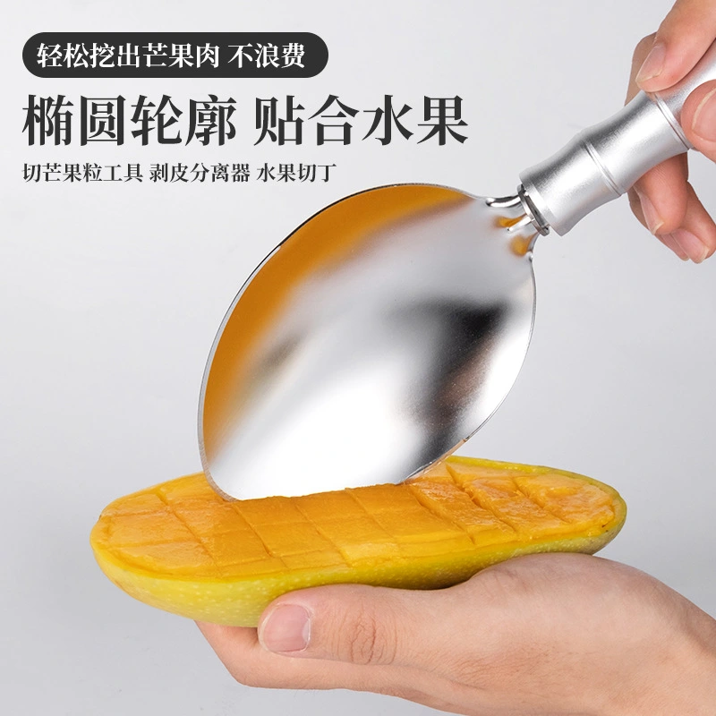 Double-end Mango Peeler Tool Mango Dicing Scoop Scooping Gadget Mango Prep Gadgets Kitchen Tool