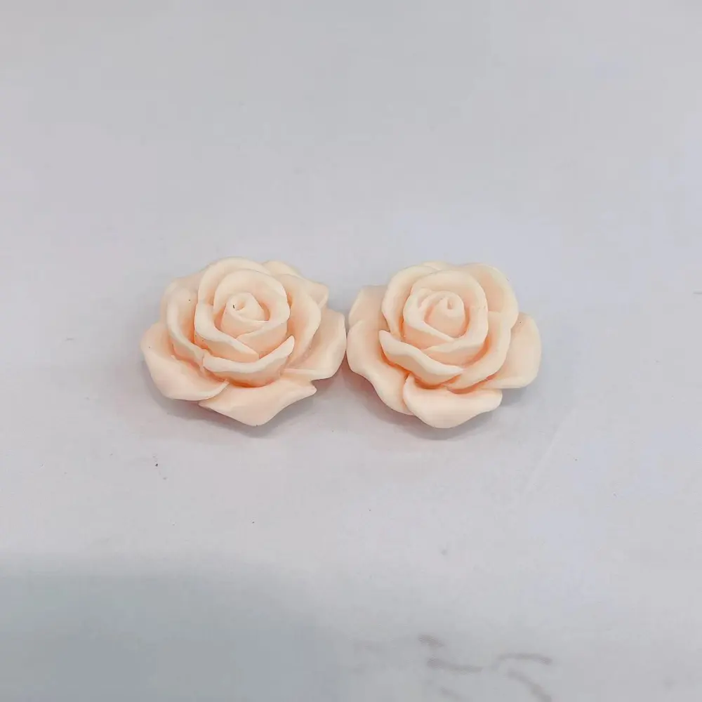 45pcs Diy Handcraft Rose Flower Charm Colorful Resin Flower Material for Pendant Making Phone Case decor