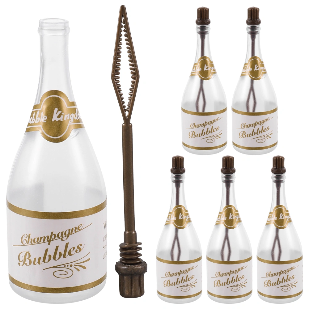 6pcs Mini Champagne Bubble Bottles Empty Bubble Bottles Wedding Bubble Bottles