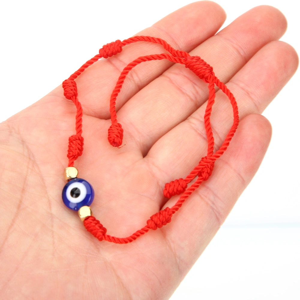 2 pcs Evil Eye Bracelet Red String Bracelet Hand Woven Adjustable Bracelets for Women