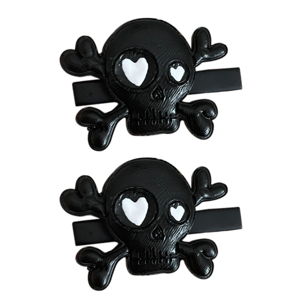 2 Pairs Halloween Skull Clips Halloween Skeleton Hair Clips Halloween Barrettes