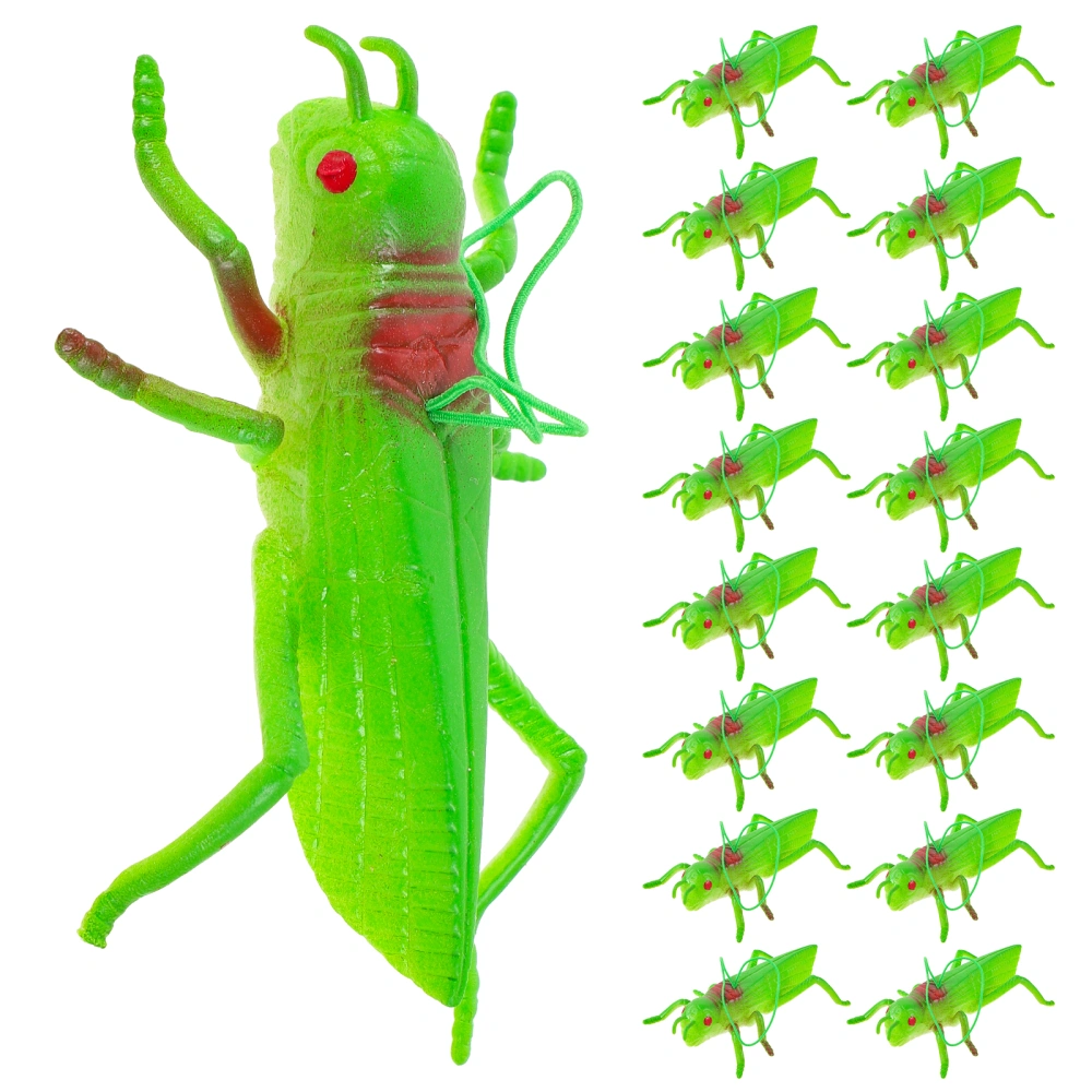 16pcs Simulation Locust Figurines Locust Model Realistic Insect Model Kids Toy