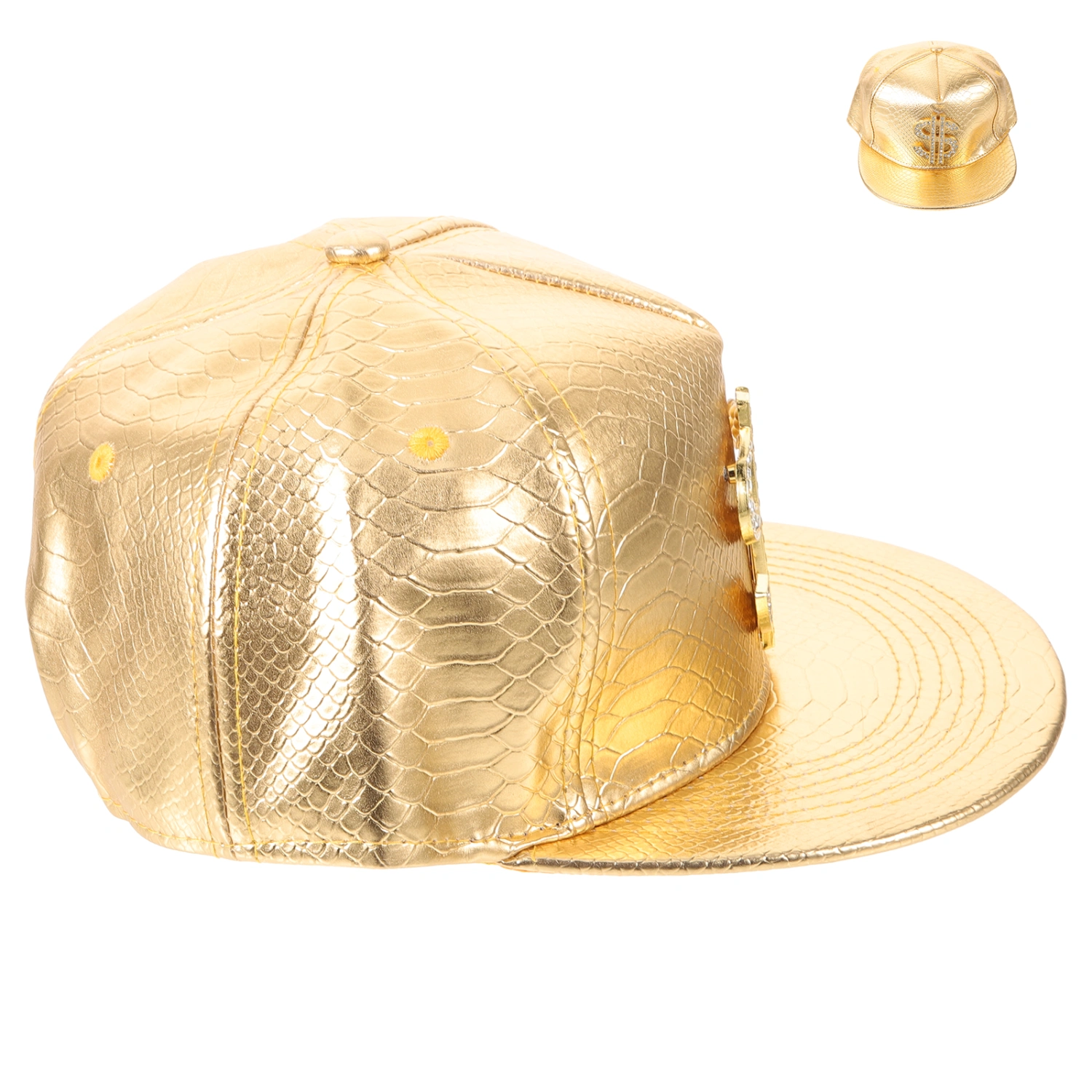 Hip Hop Hat US Dollar Sign Flat Brimmed Hat Decorative Baseball Hat Outdoor Baseball Hat