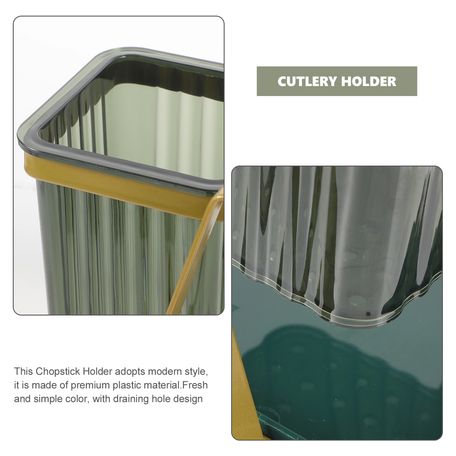 Wall Mount Cutlery Holder Kitchen Desktop Spoon Holder Convenient Utensil Holder