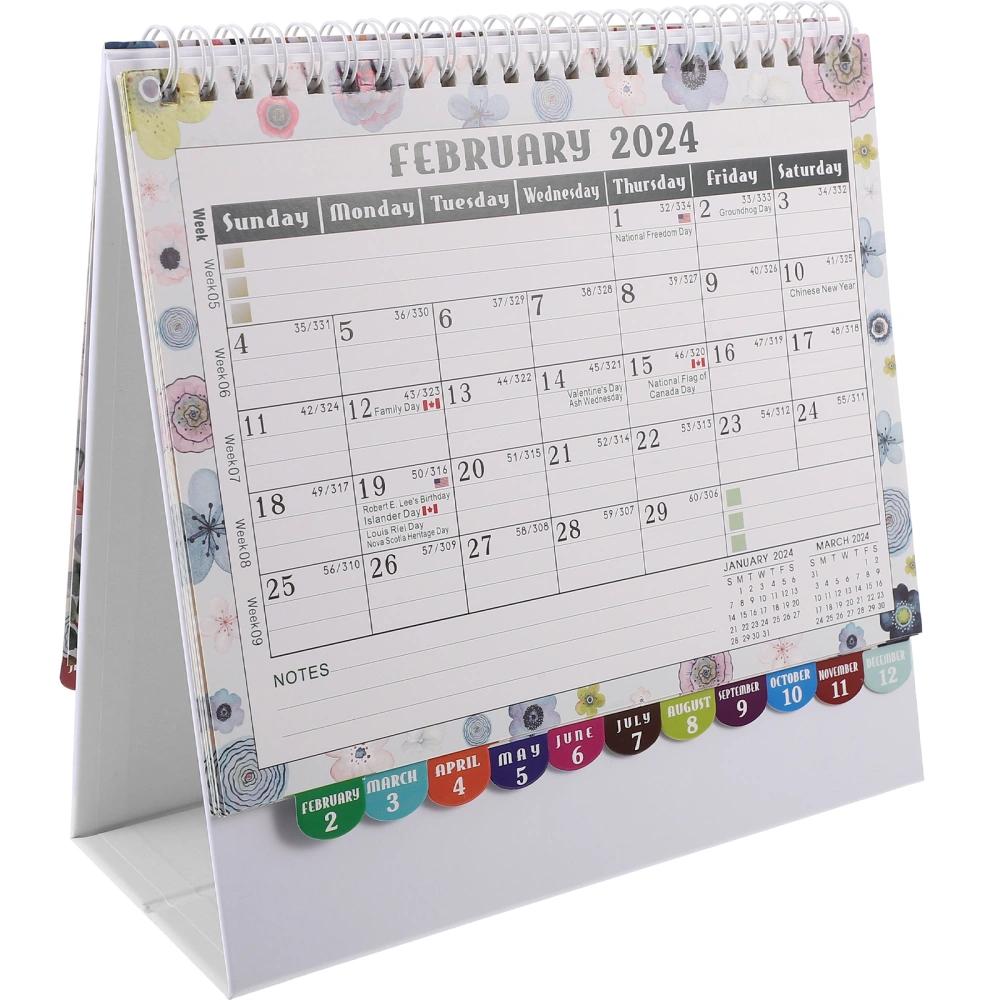 Office Desk Calendar Household Monthly Calendar Freestanding Desk Calendar Business Table Calendar