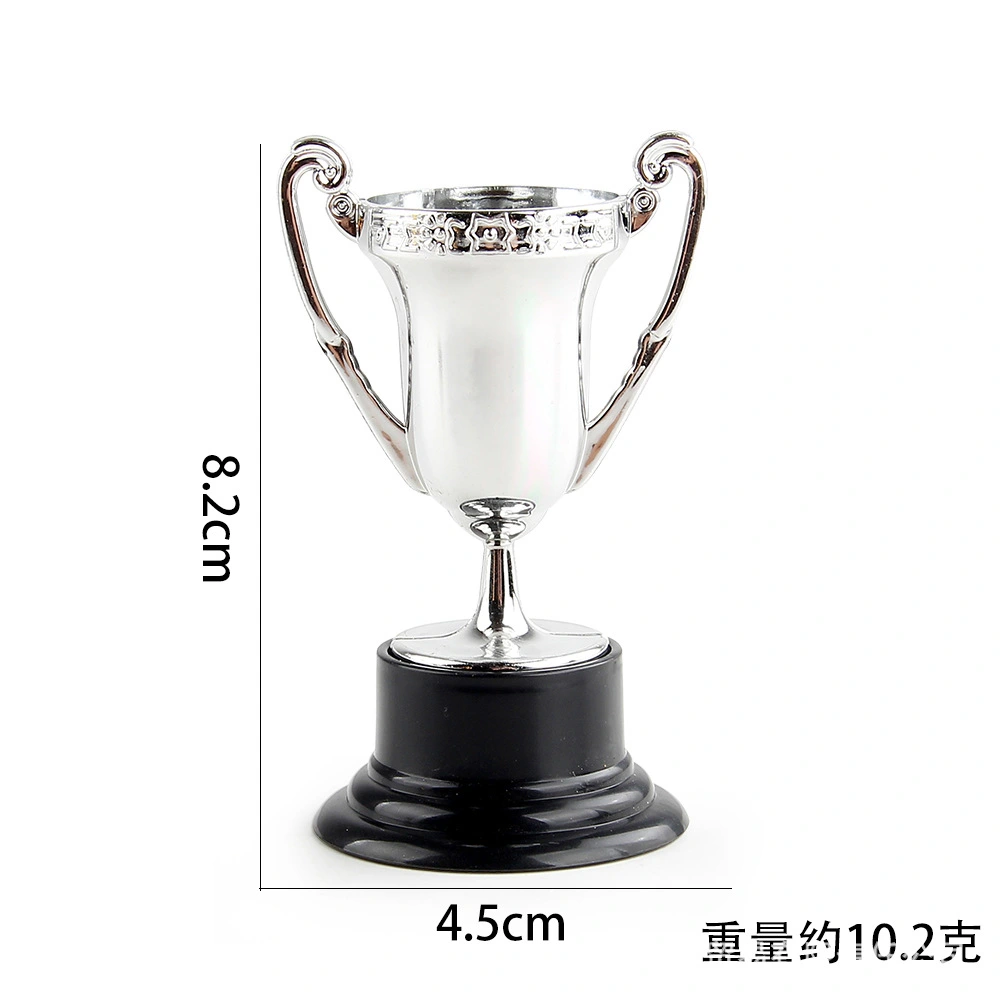 3pcs Competition Trophy Award Portable Plastic Trophy Prop Honor Award Trophy