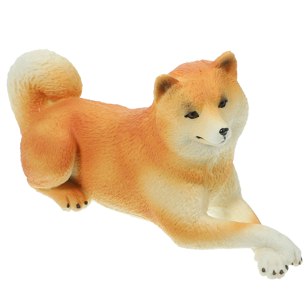 Simulation Dog Figurine Desktop Dog Model Dog Figurine Dog Ornament Desk Decoration