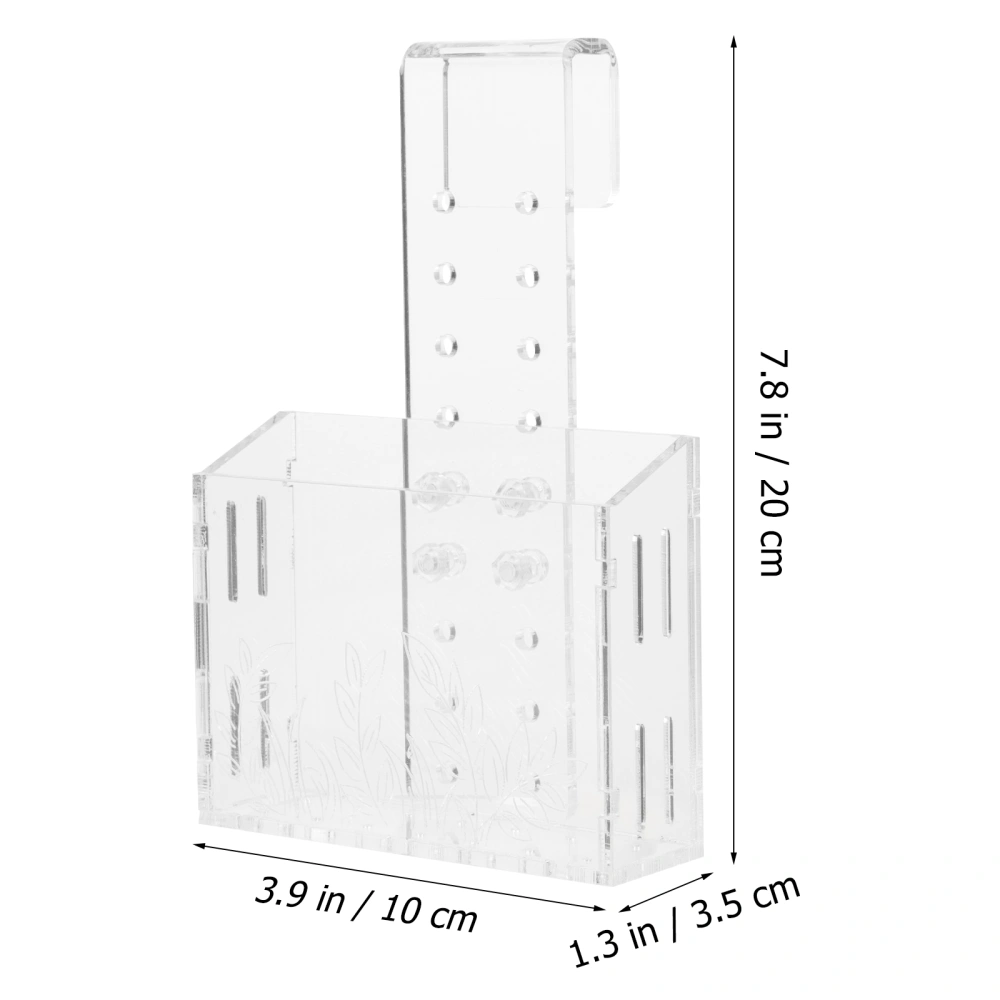 Aquarium Fish Tank Planter Transparent Design Planting Cup Convenient Water Plants Container