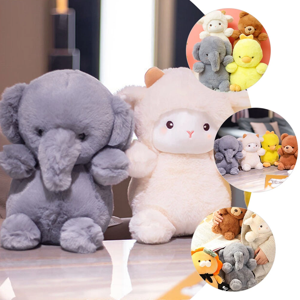 Cartoon Plush Animal Stuffed Toy Elephant Plush Doll Cartoon Animal Plush Toy