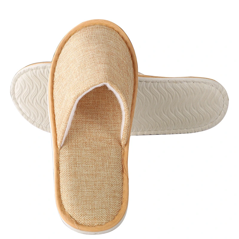 12 Pairs of Disposable Slippers Hotel Slippers Colored Linen Slippers Nonskid Slippers Portable Slippers