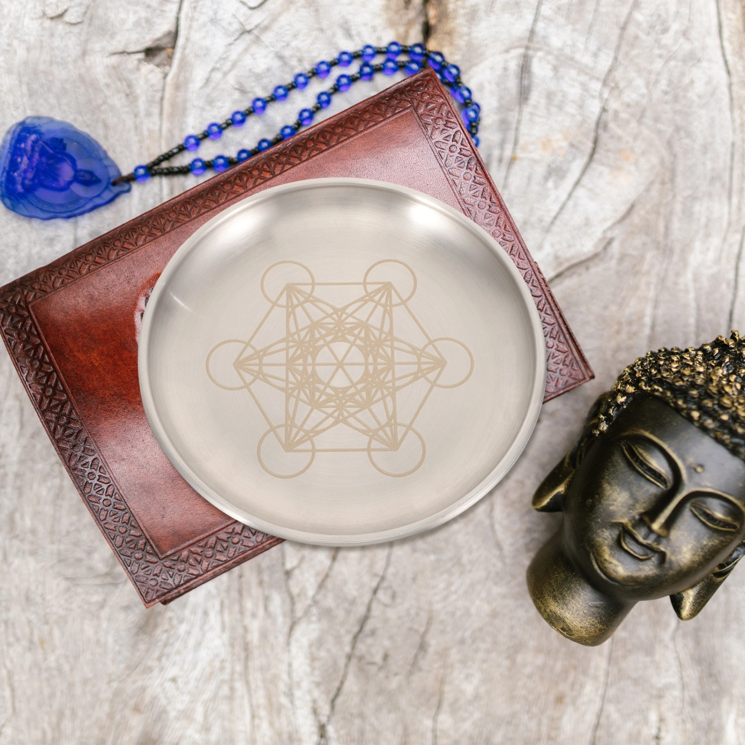 Altar Storage Plate Decorative Metal Tarot Ceremony Jewelry Storage Tray