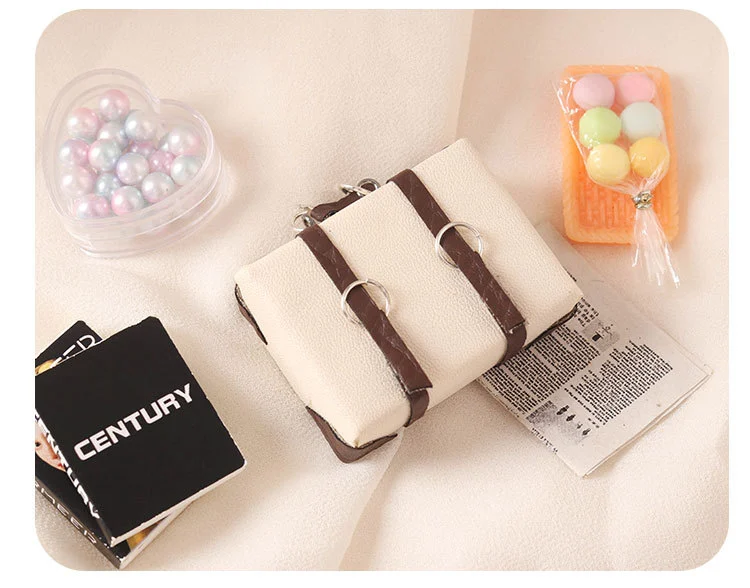 Miniature Trunk Suitcase Doll House Accessories Miniature Vintage Luggage  Mini Suitcase Model