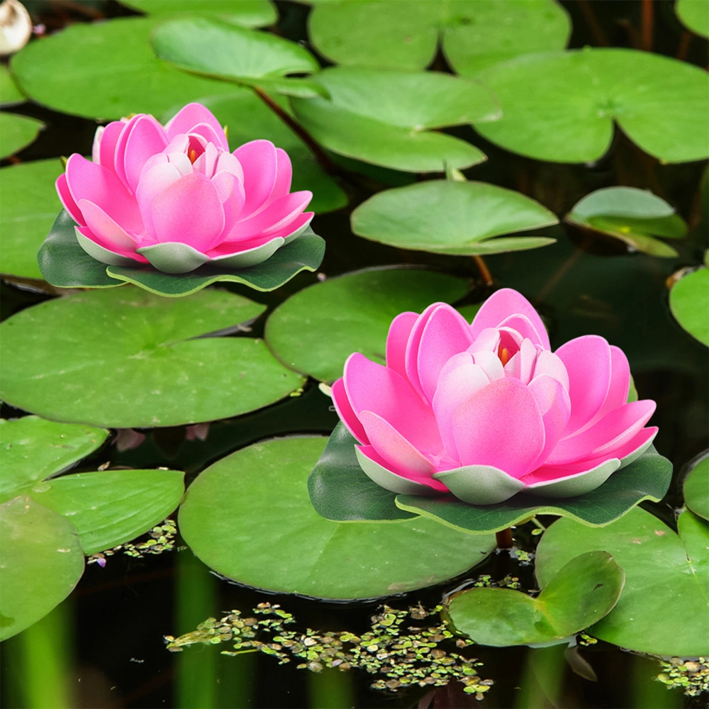 Artificial Floating Lotus Leaf Flower Decor Simulated Lotus Flower Lifelike Lotus