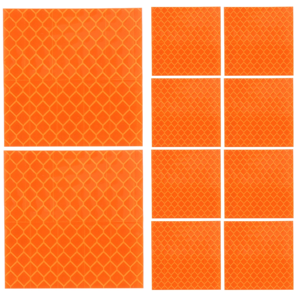 30pcs Reflective Sticker Outdoor Reflective Tape Square Shape Reflective Sticker