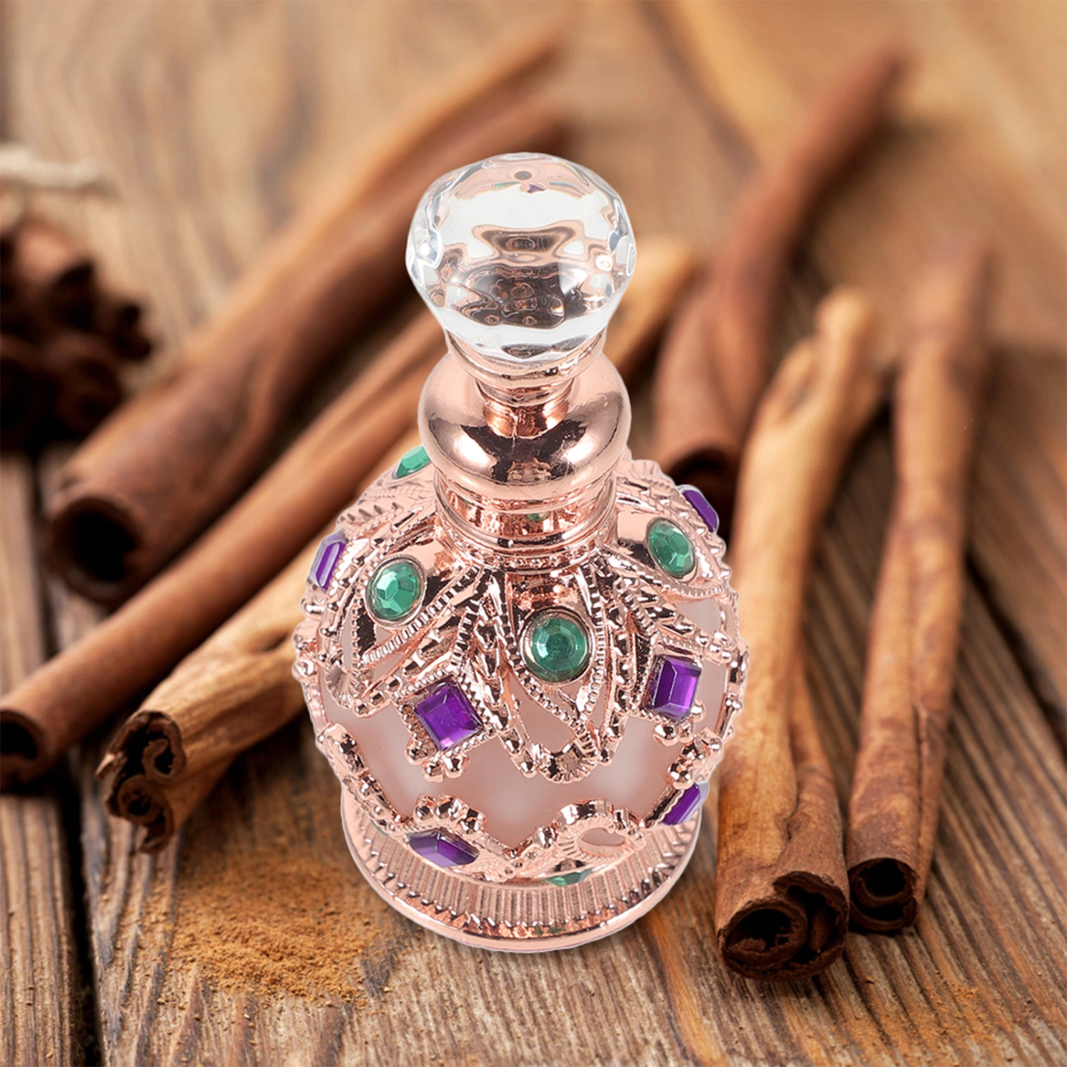 Glass Perfume Sample Bottle Glass Perfume Bottle Essential Oil Storage Bottle(15ml)