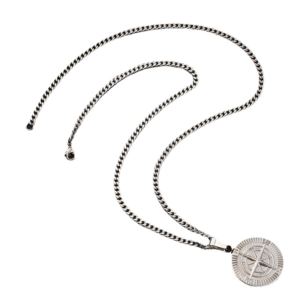 Compass Pendant Necklace Choker Vintage Charm Pendant Travel Compass Pendant Jewelry