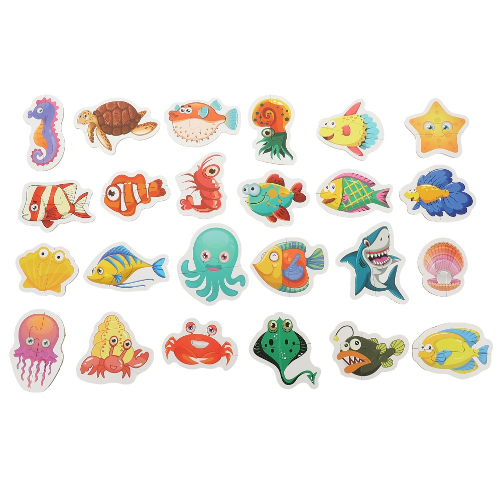 1 Set Children Puzzle Plaything Children Puzzle Plaything Ocean Animal Puzzles