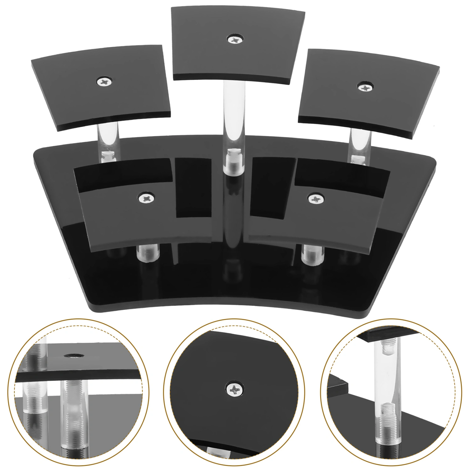 Action Figures Acrylic Rack Tier Display Stand Riser Organizer Glasses Stand Action Figure Rack