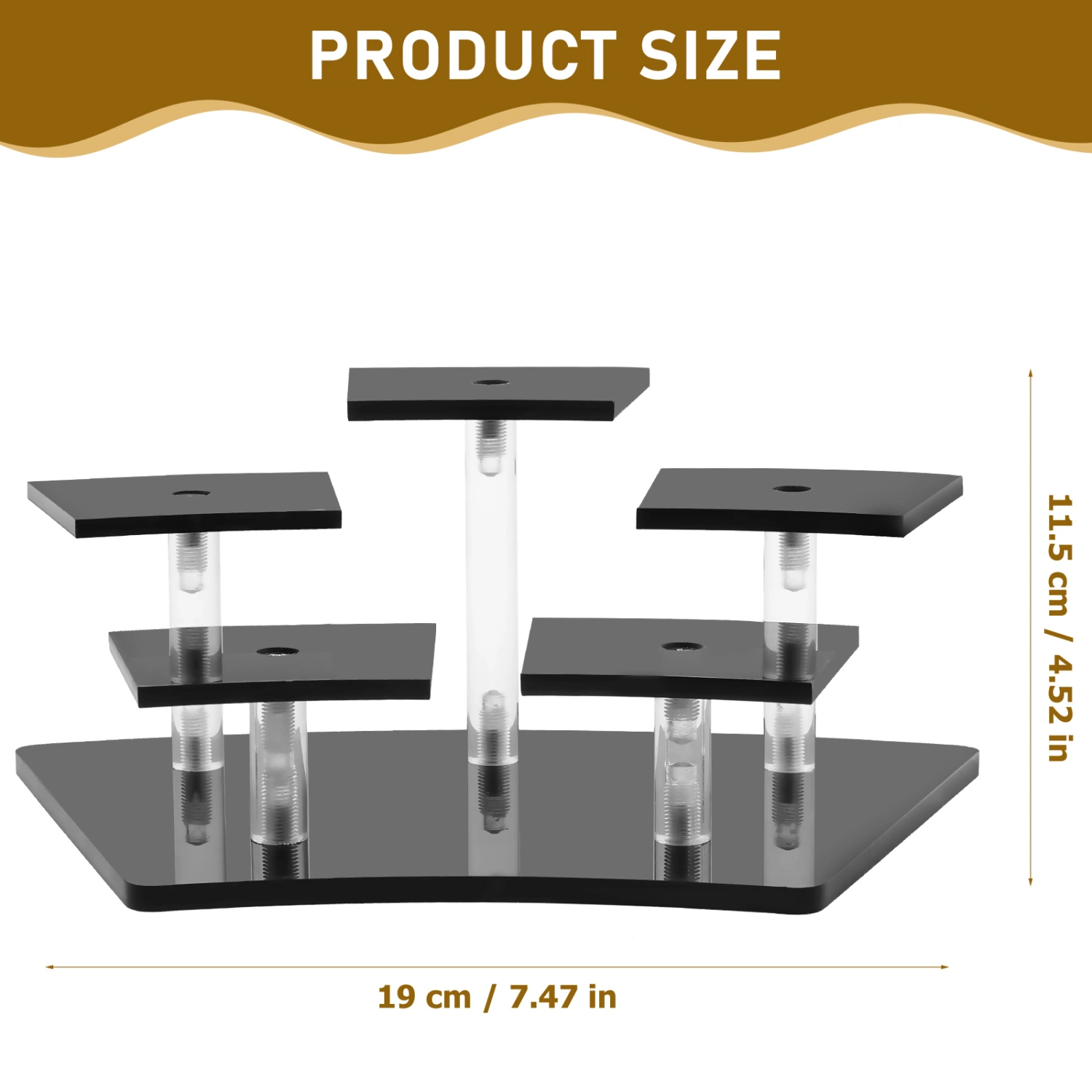 Action Figures Acrylic Rack Tier Display Stand Riser Organizer Glasses Stand Action Figure Rack