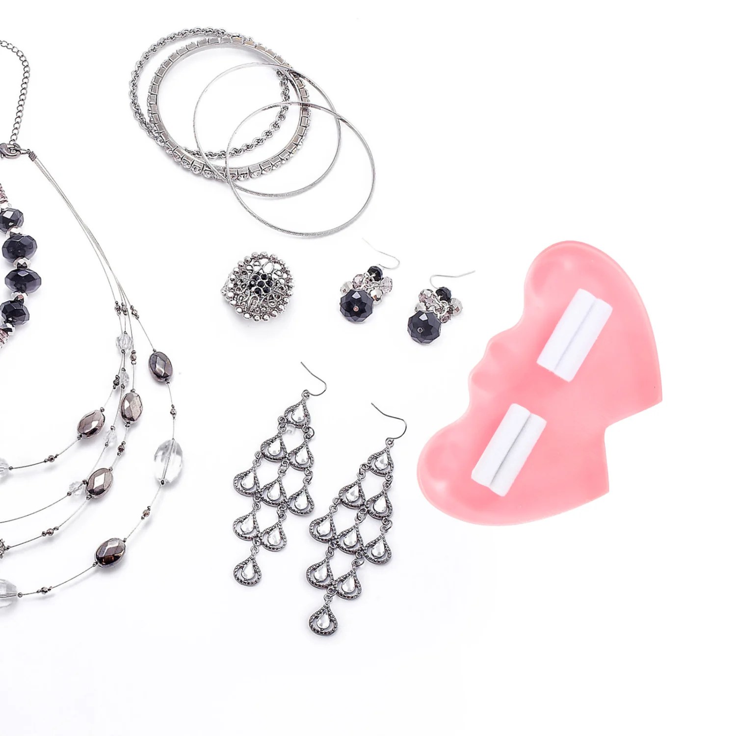 Rings Display Holder Women Ear Studs Display Stand Portable Ring Jewelry Organizer