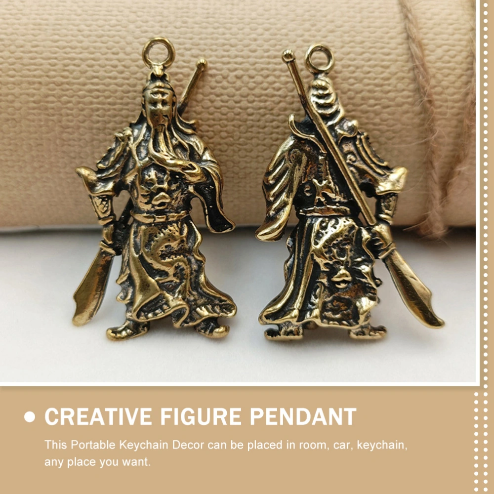 3Pcs Creative Keychain Pendant Decorative Figure Pendant Exquisite Figure Keychain Decor