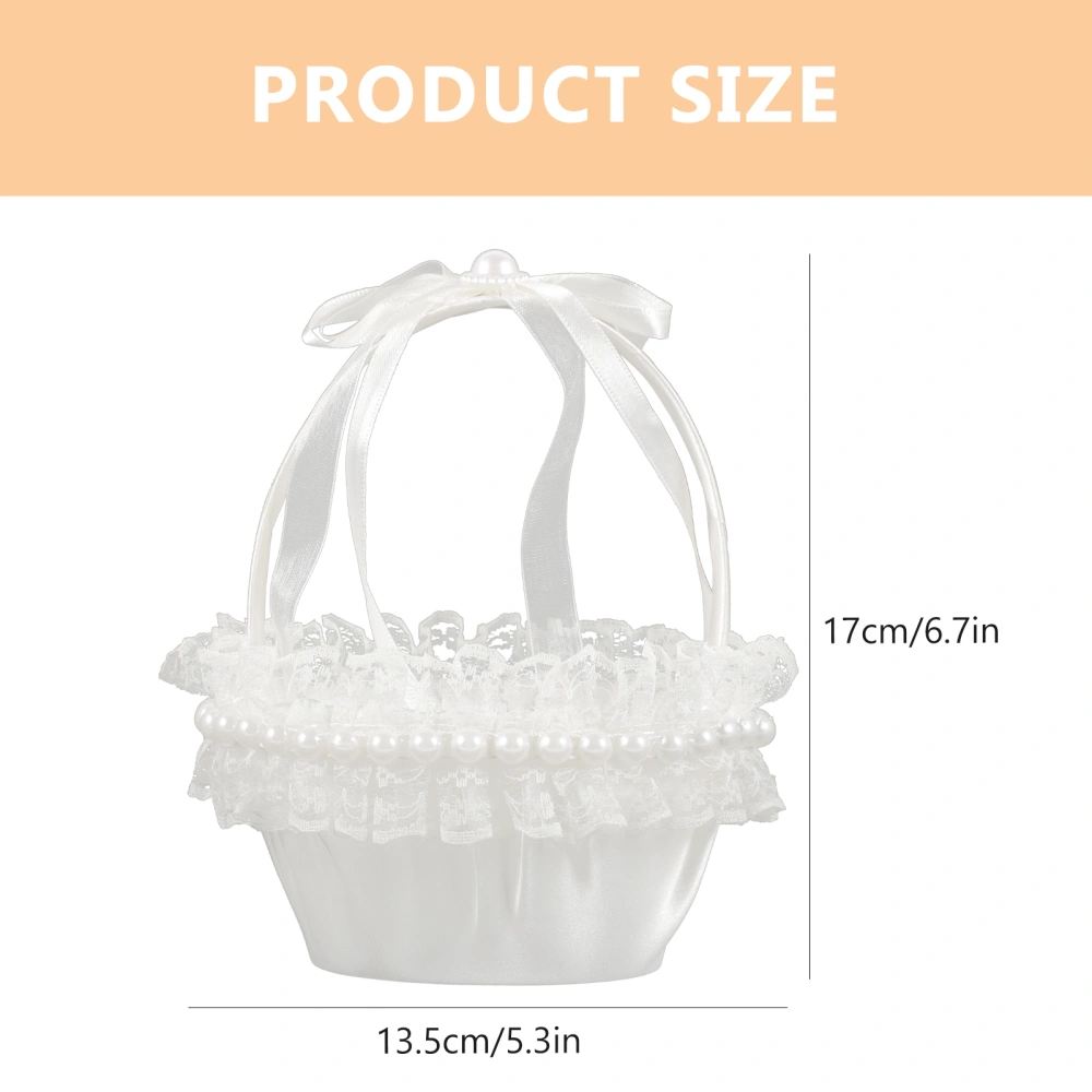 Flower Girl Basket Elegant Wedding Petal Basket Wedding Supply Wedding Decor Flower Basket