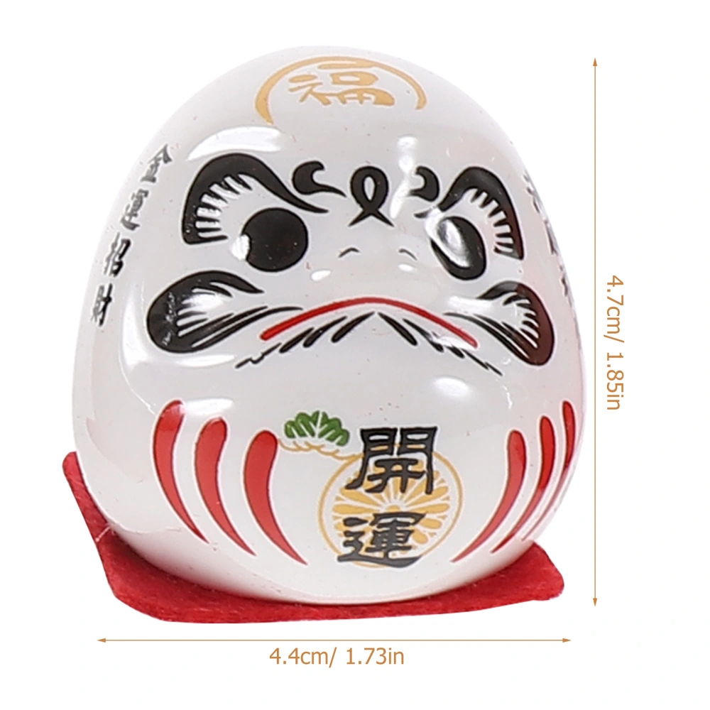 1 Set Daruma Figurine Decor Ceramic Japanese Daruma Japanese Darma Statue Car Interior Decoration