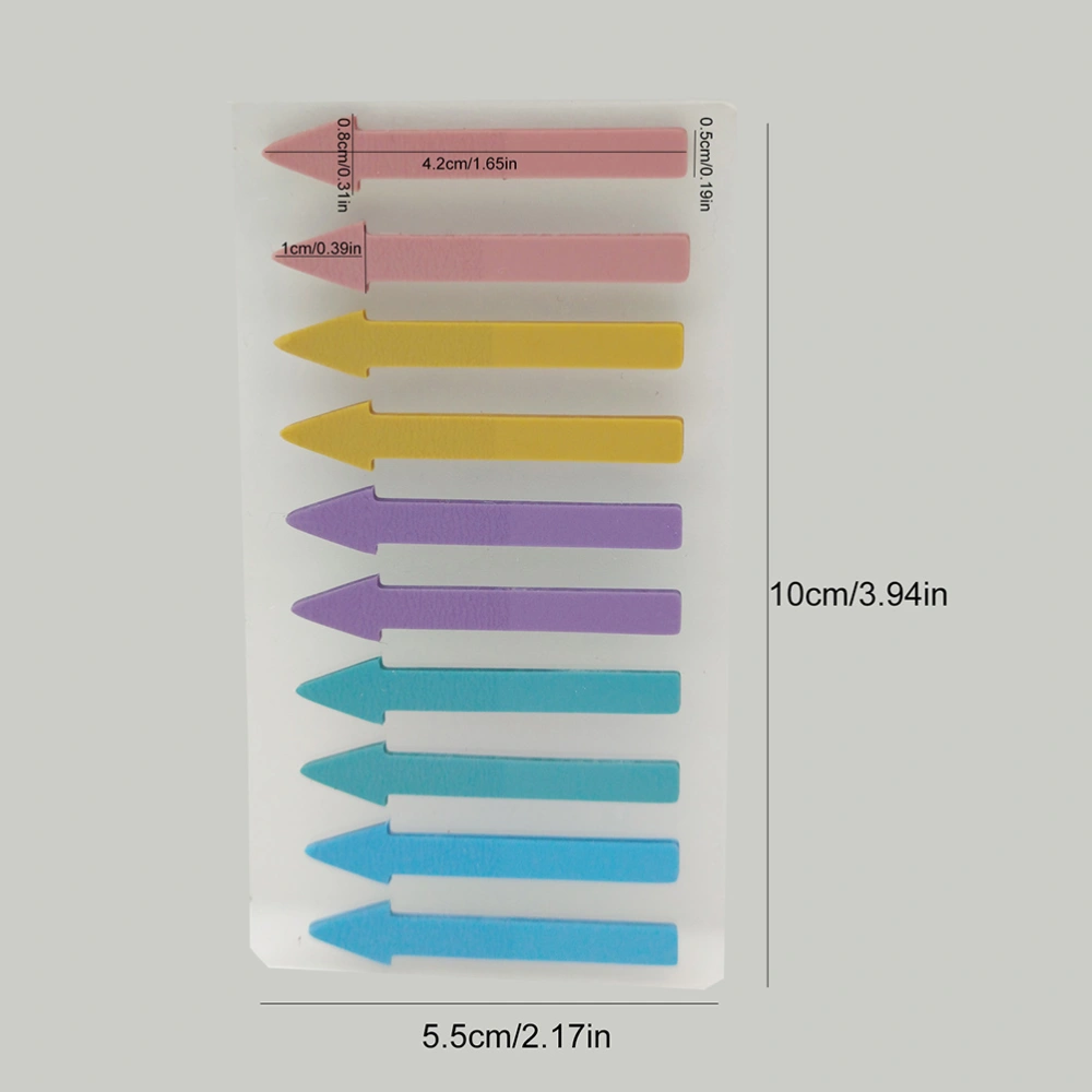 6 Books of Convenient Sticky Tabs Portable Page Markers Household Sticky Flags Office Supply