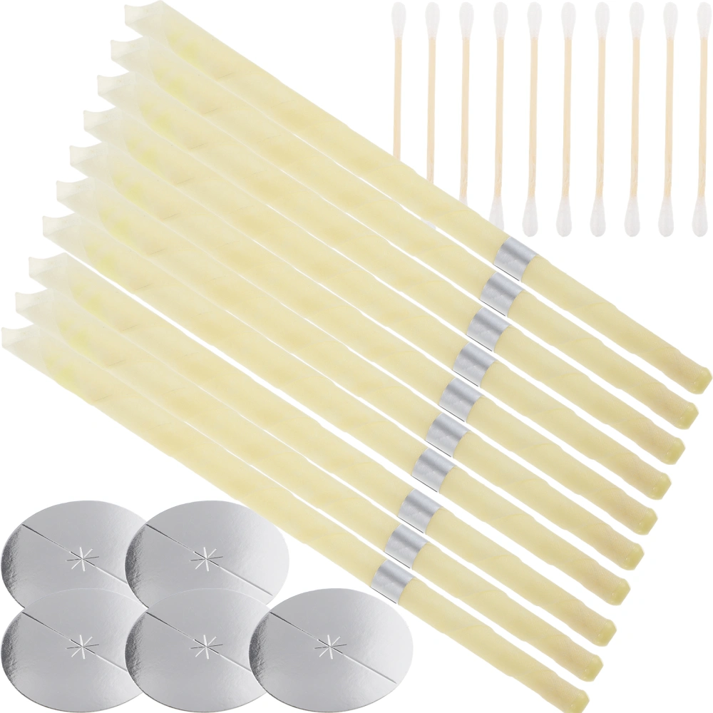 1 Set of Ear Waxes Removal Tool Ear Wax Candles Beeswax Candle Ear Cleaning Tool