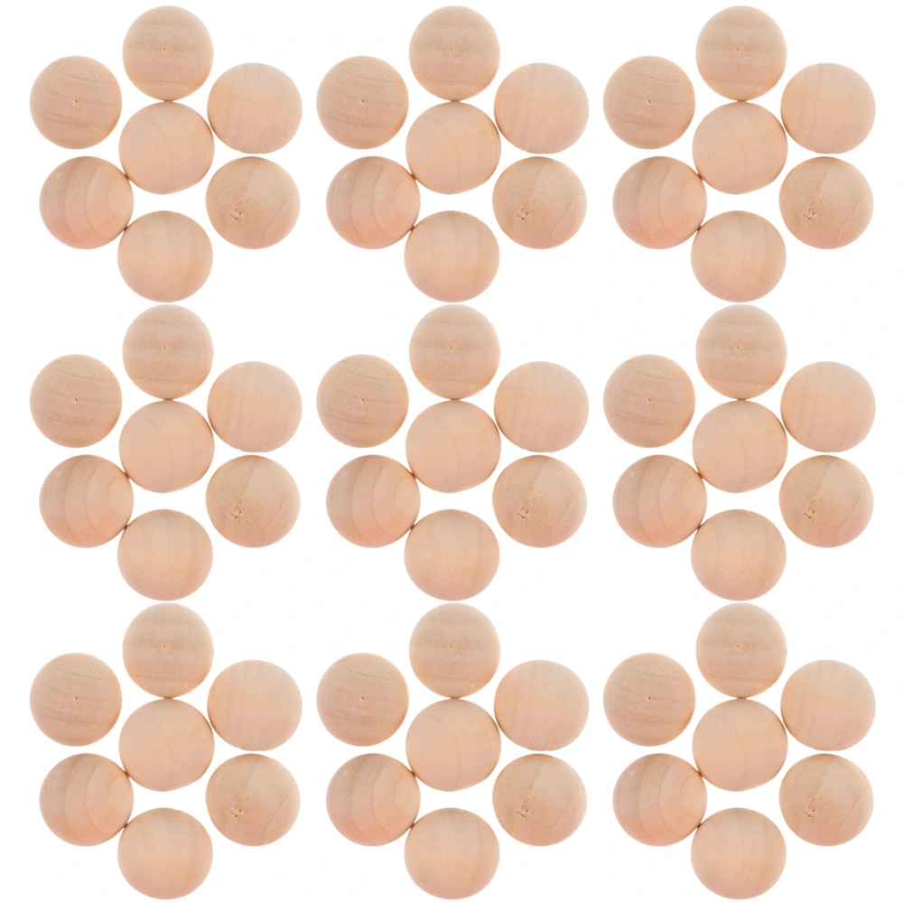 100Pcs Round Wooden Beads Wooden Balls for Crafts Wood Unfinished Craft Balls Small Wooden Balls